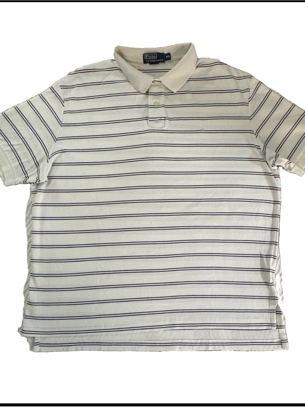 Polo by Ralph Lauren White Classic Polo Stripes XXL